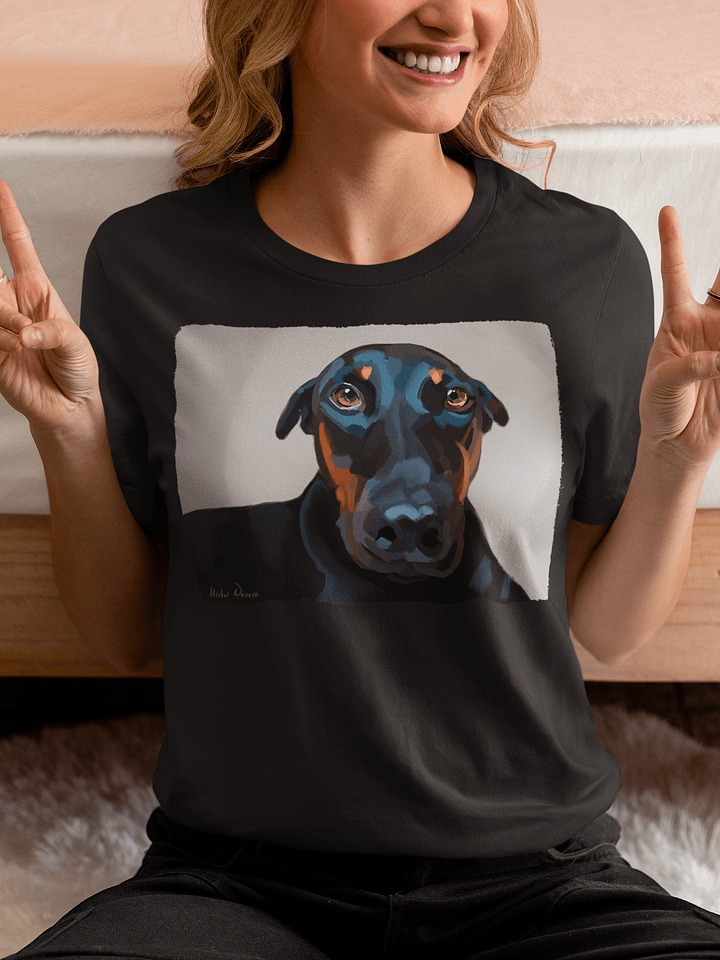 Chica portrait, black Bella+Canvas 3001 supersoft T-Shirt product image (1)