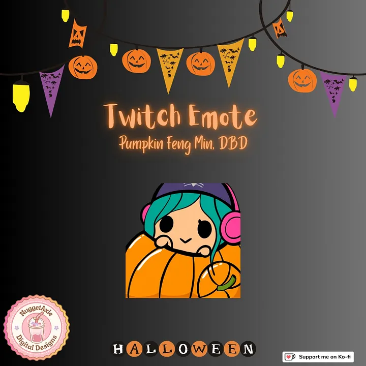 Twitch Emote Feng Min Pumpkin product image (1)
