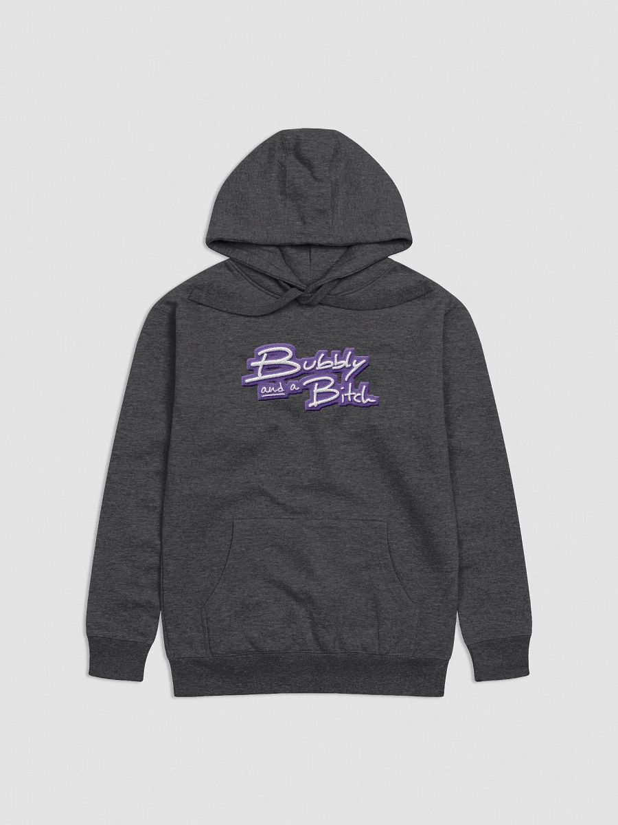 Bubbly and a B*tch (purple bubble design 2) embroidered heavyweight hoodie product image (10)