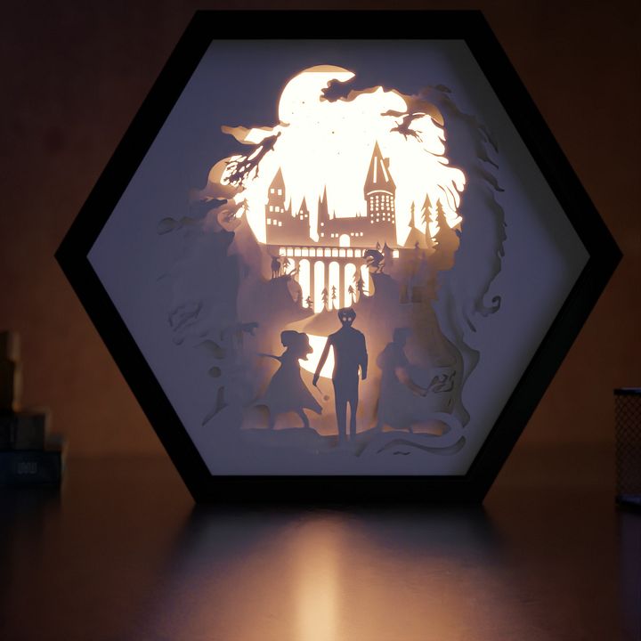 Harry Potter Lightbox template 2 in 1- PDF PNG SVG DXF + Video Tutorial product image (2)