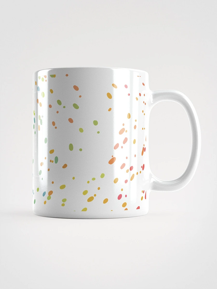 White-on-White Confetti Logo Mug product image (1)