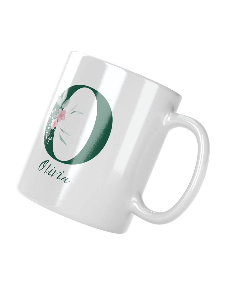 Personalized Floral Monogram Mug – Elegant Custom Design product image (2)