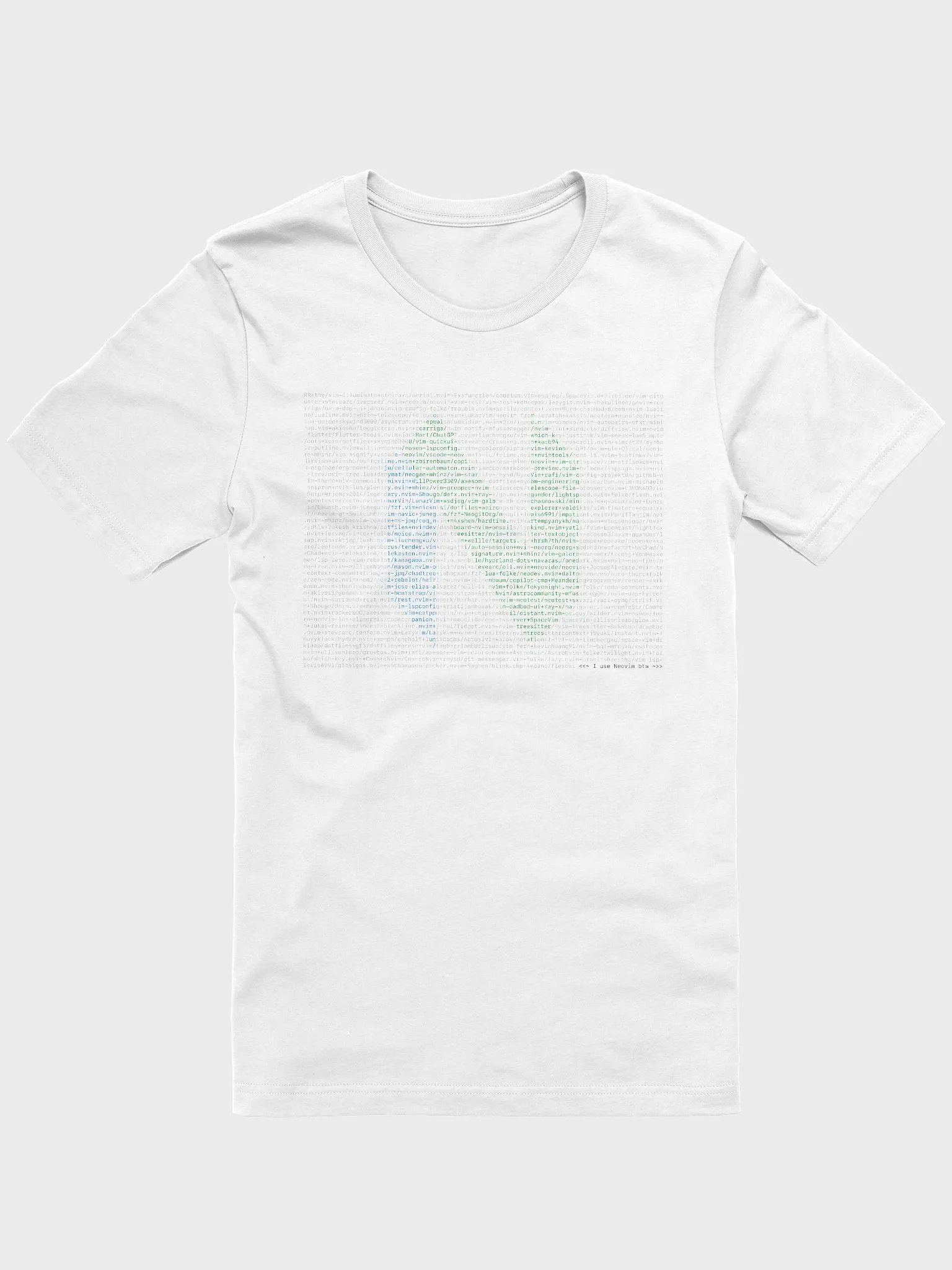 [WIP] Neovim repos white t-shirt product image (1)