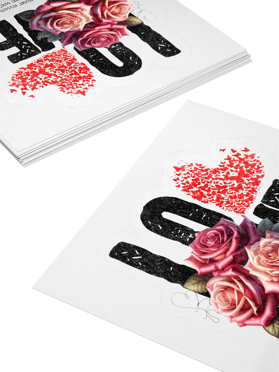 Love & Roses Kiss Cut Stickers product image (4)