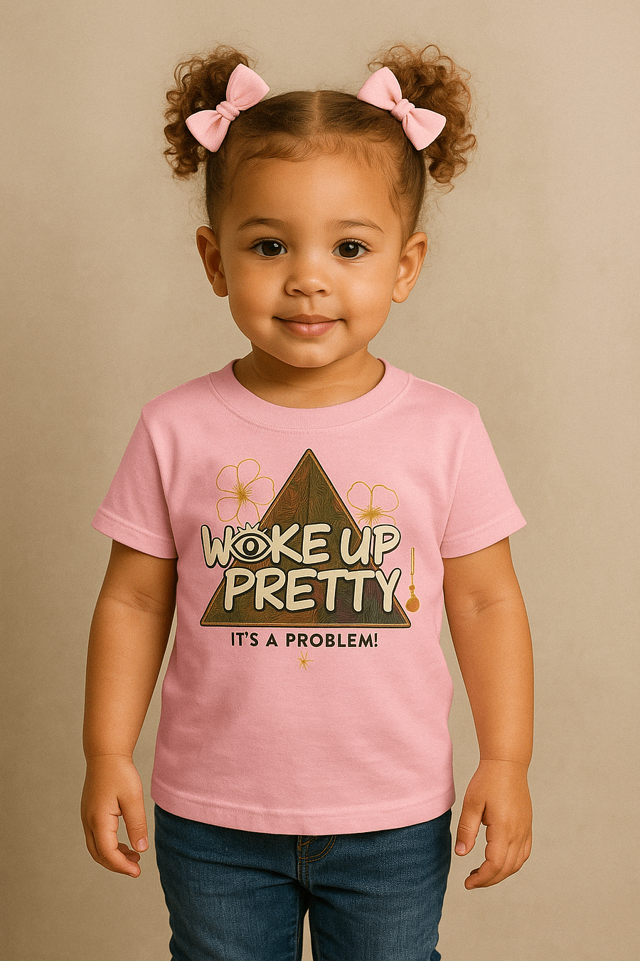 “WOKE UP PRETTY” – Toddler Bella+Canvas Tee product image (1)