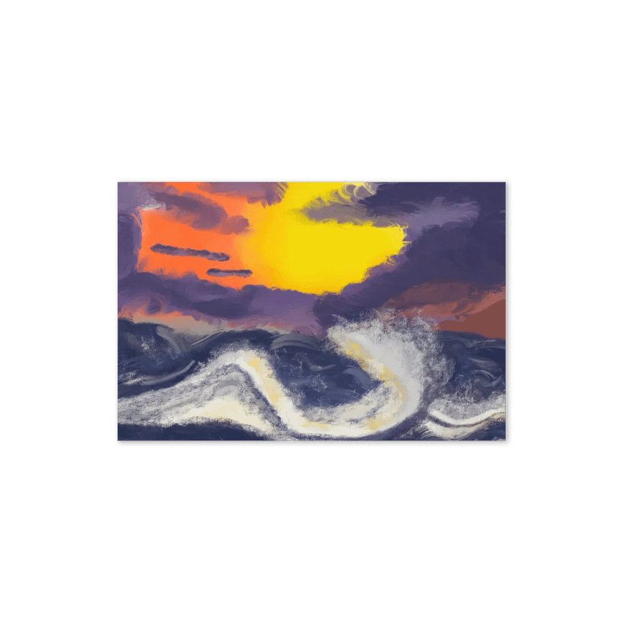 Sunset Ocean Card product image (6)