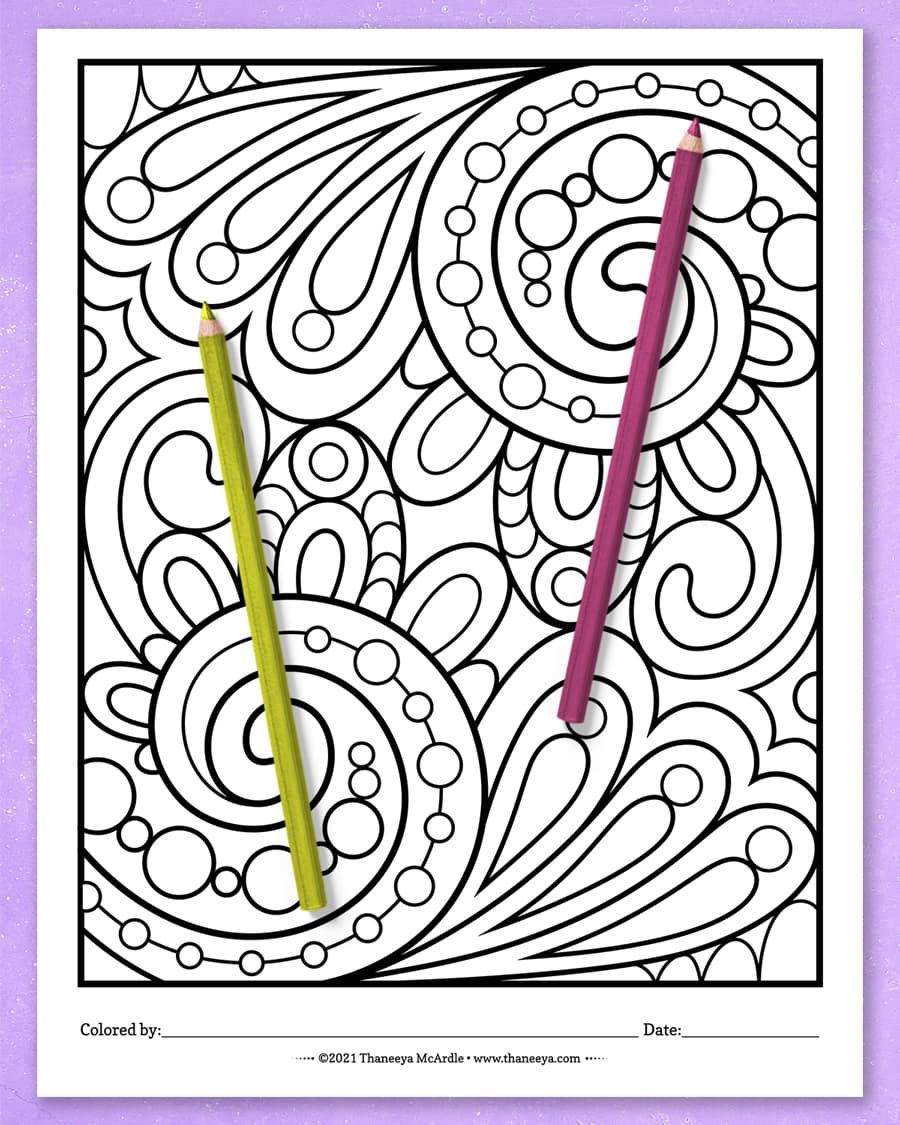 Easy Abstract Coloring Pages product image (8)