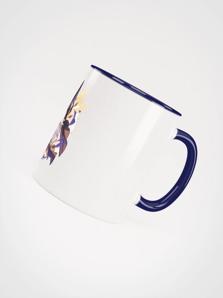 Cyno Genshin Impact Ceramic Mug – Dark Blue Handle & Interior product image (5)