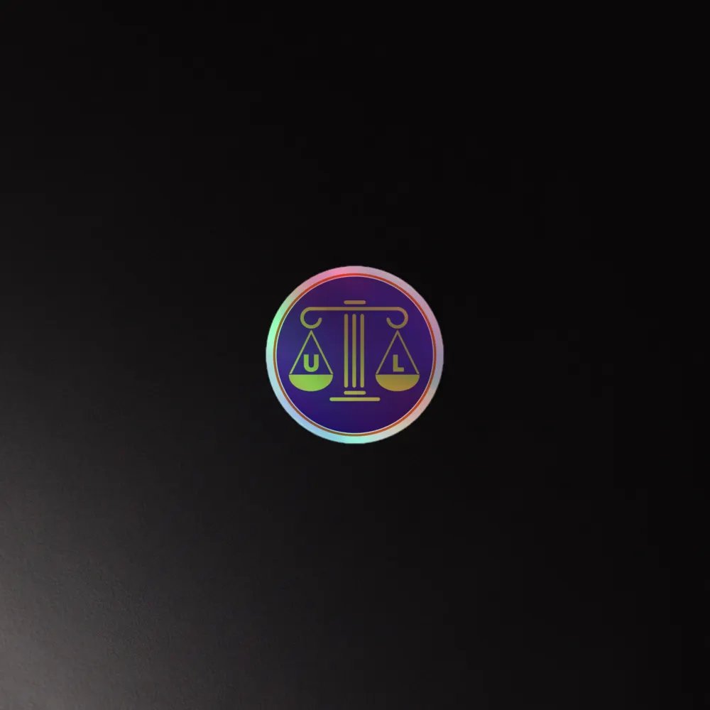 Uncivil Big Logo Holographic Sticker product image (2)