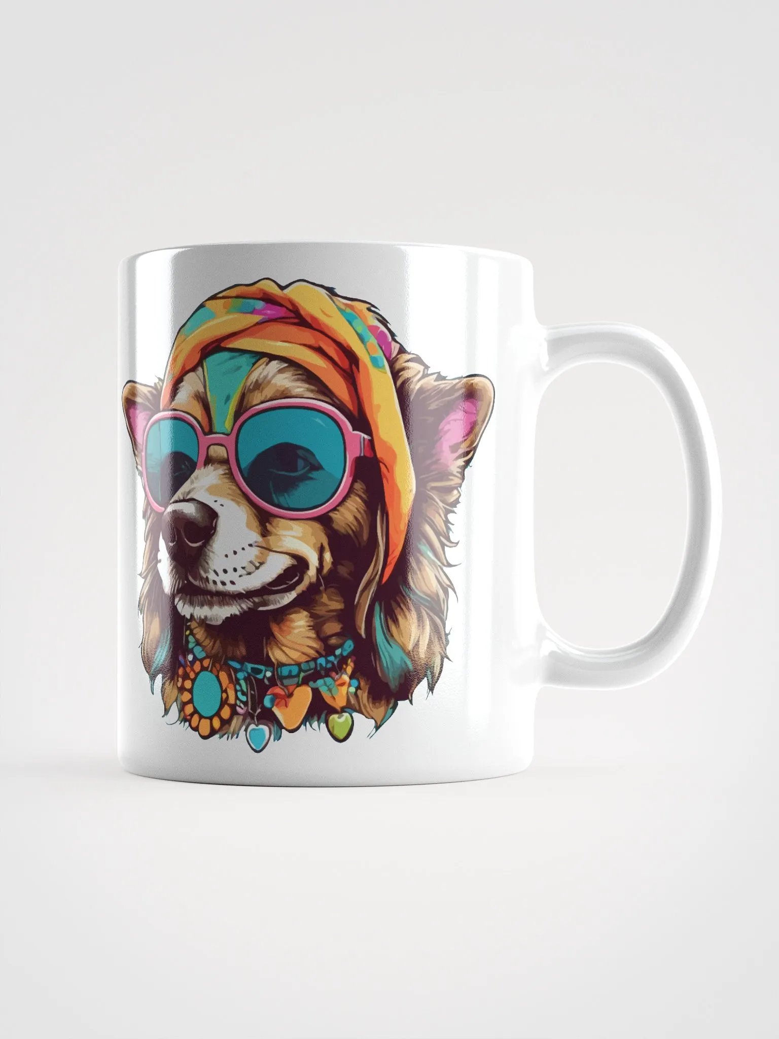 Hippie Dog 10 , Mug product image (1)