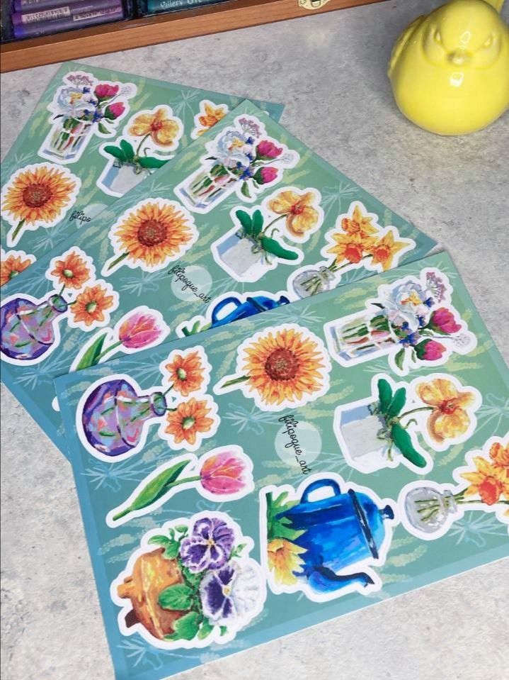 Vynyl stickers on sheets product image (1)