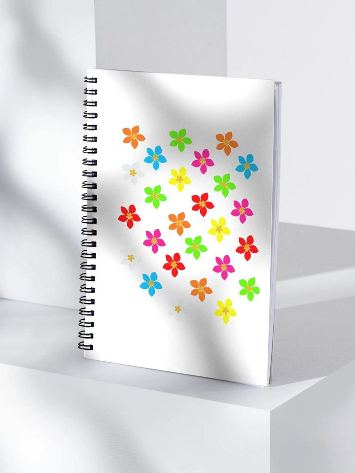 Colorful Flower Petals Spiral Notebook product image (1)