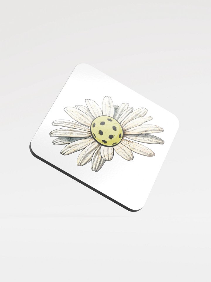 Flower Daisy Pickleball Dreams Glossed Coaster product image (2)