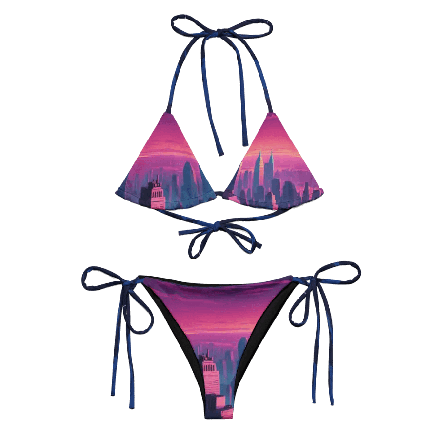 Vaporwave New York City All Over Print Bikini product image (12)