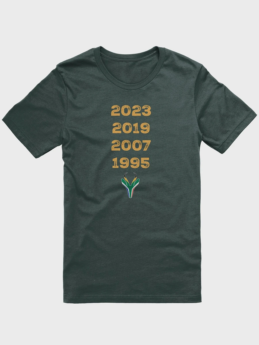 South Africa Four Time World Rugby Champs Vintage T-Shirt | Springbok Head & Flag 2023 2019 2007 1995 | Nou Gaan Ons Braai | Lekker product image (23)