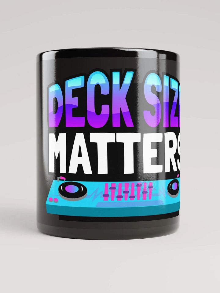 DECK SIZE MATTERS BLACK MUG product image (1)