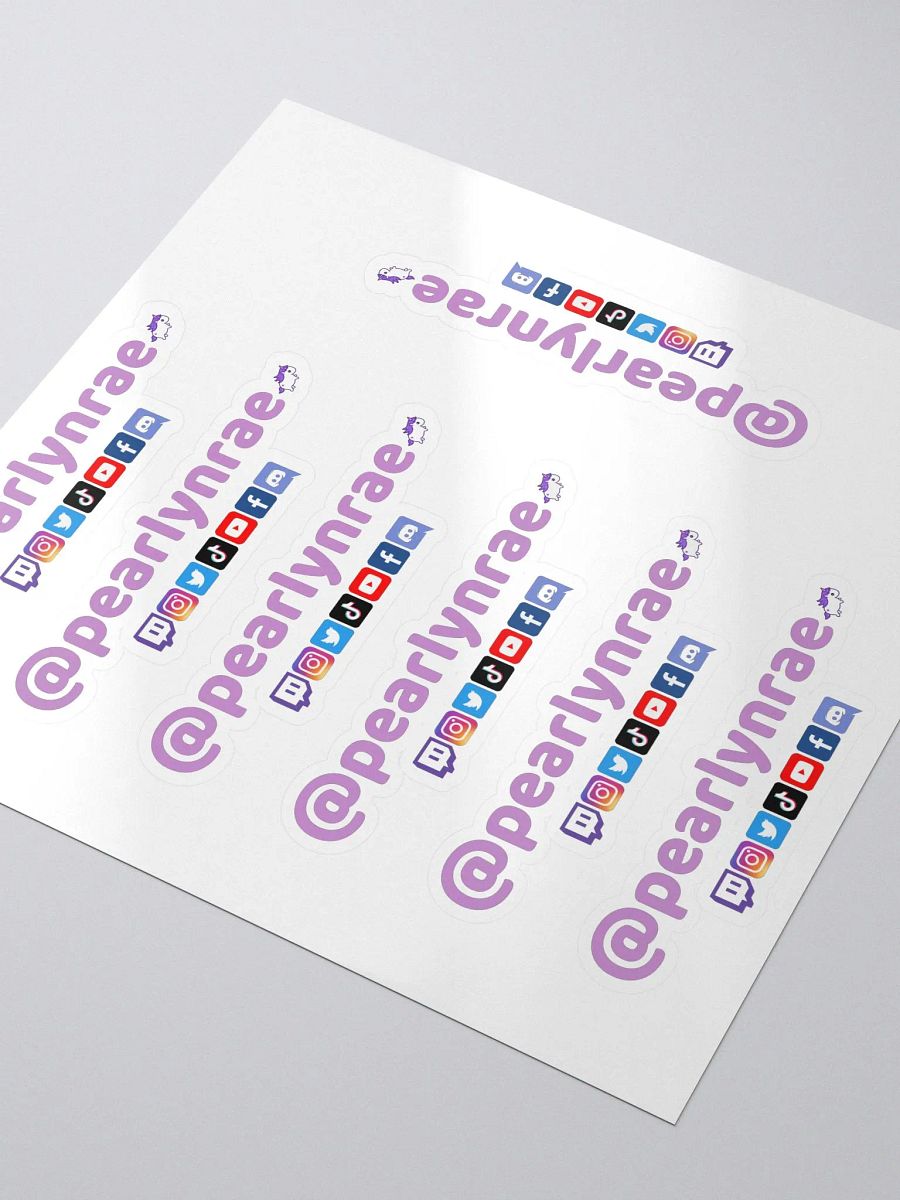 Pearlynrae Socials Everywhere Stickers product image (3)