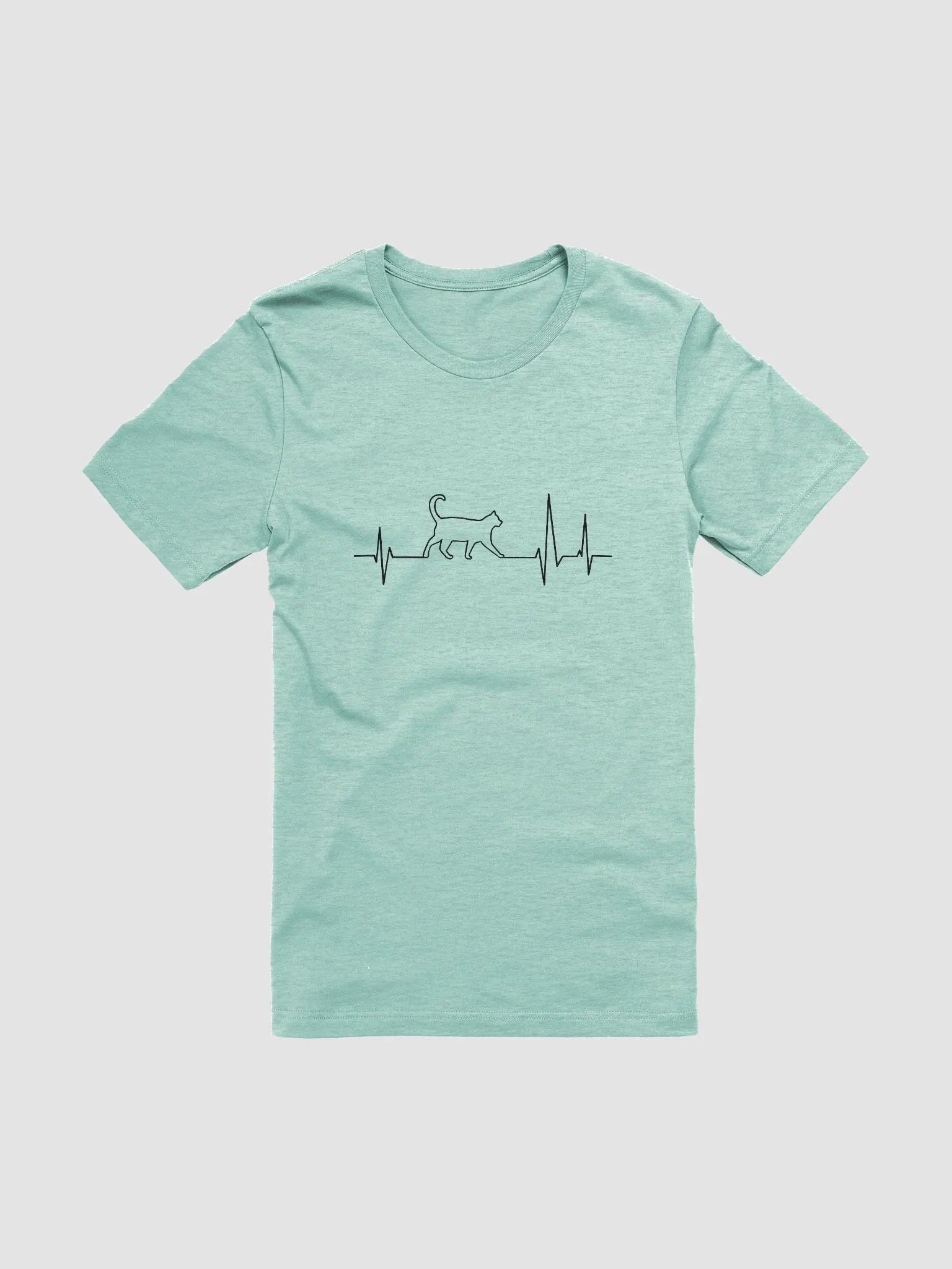"Cat electrocardiogram" t-shirt product image (1)