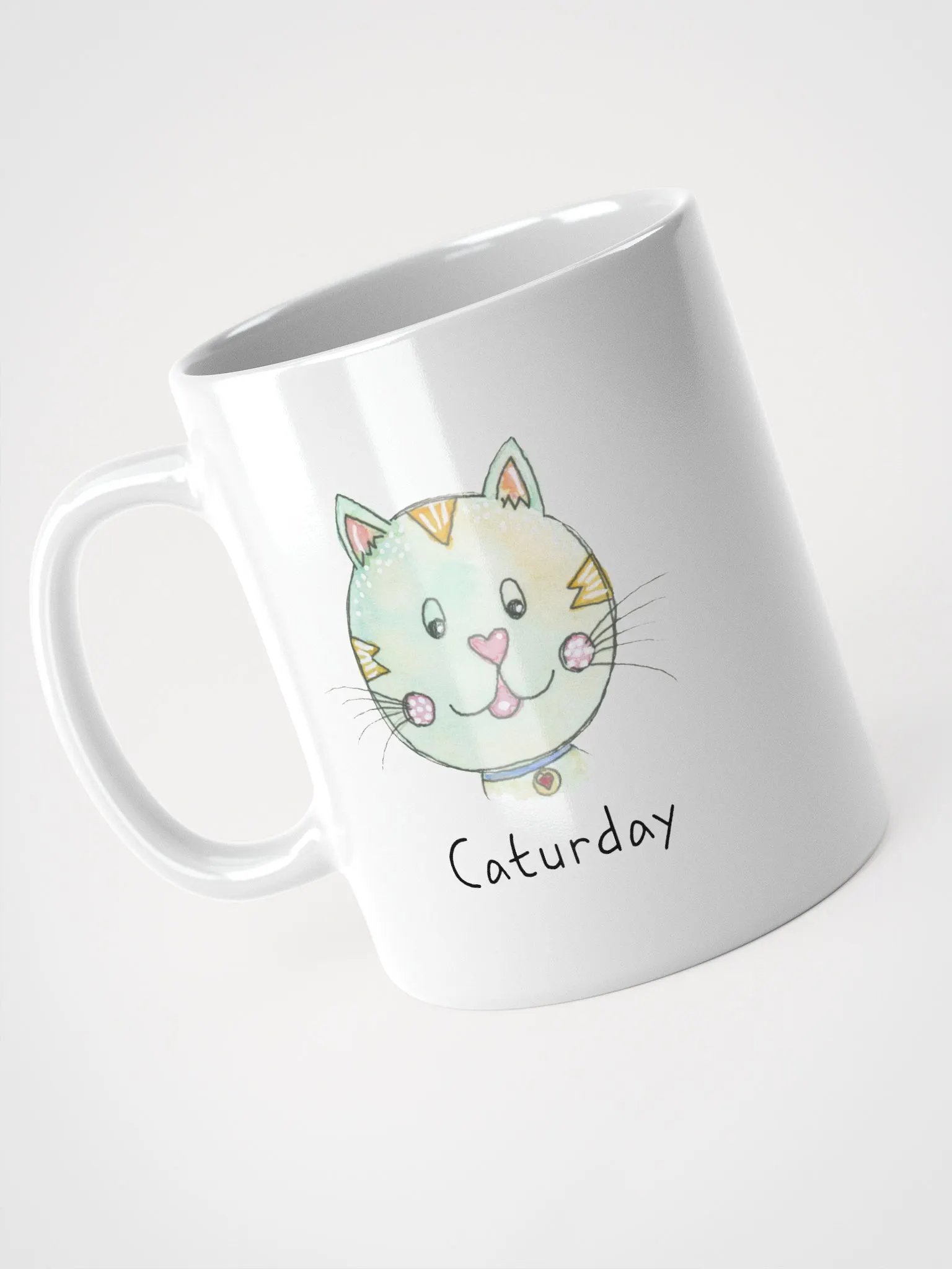 Caturday Whimsical Cat Faces Mug product image (3)