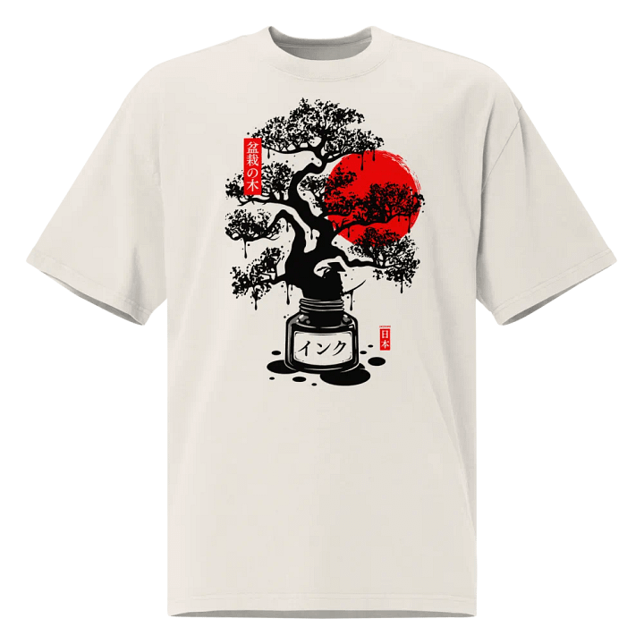 Black Bonsai Japanese Ink - Oversized Tee product image (1)