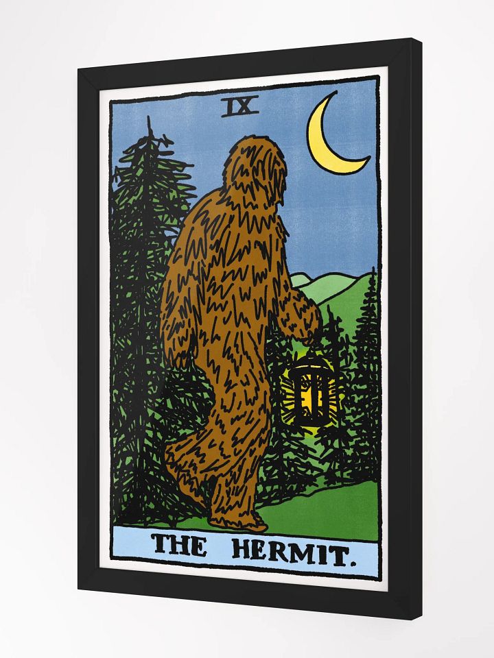 Bigfoot Hermit Tarot Card Framed Print product image (2)