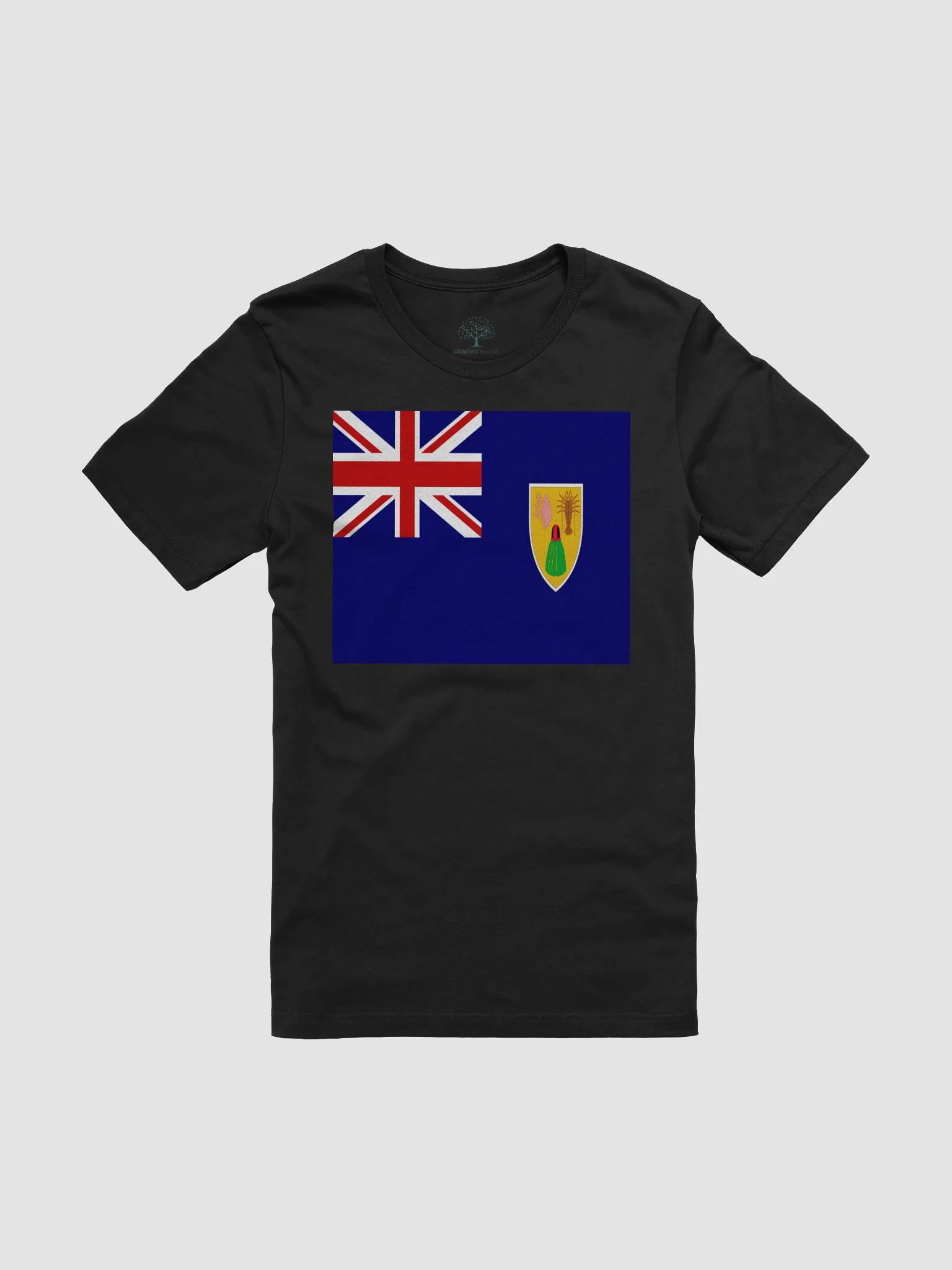 Graphic Grove Unisex Cotton T-Shirt with Turks and Caicos Islands Flag Design product image (3)