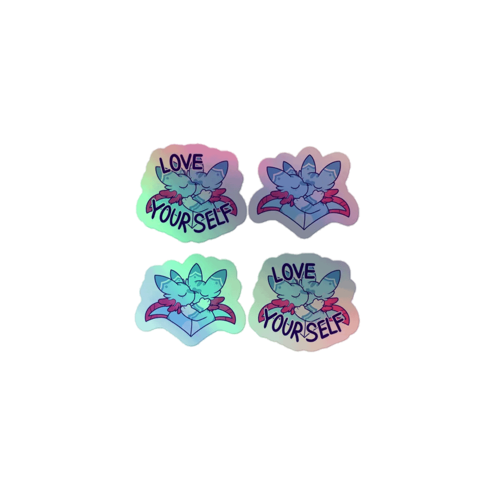 Love Yourself Holographic Sticker Sheet product image (1)