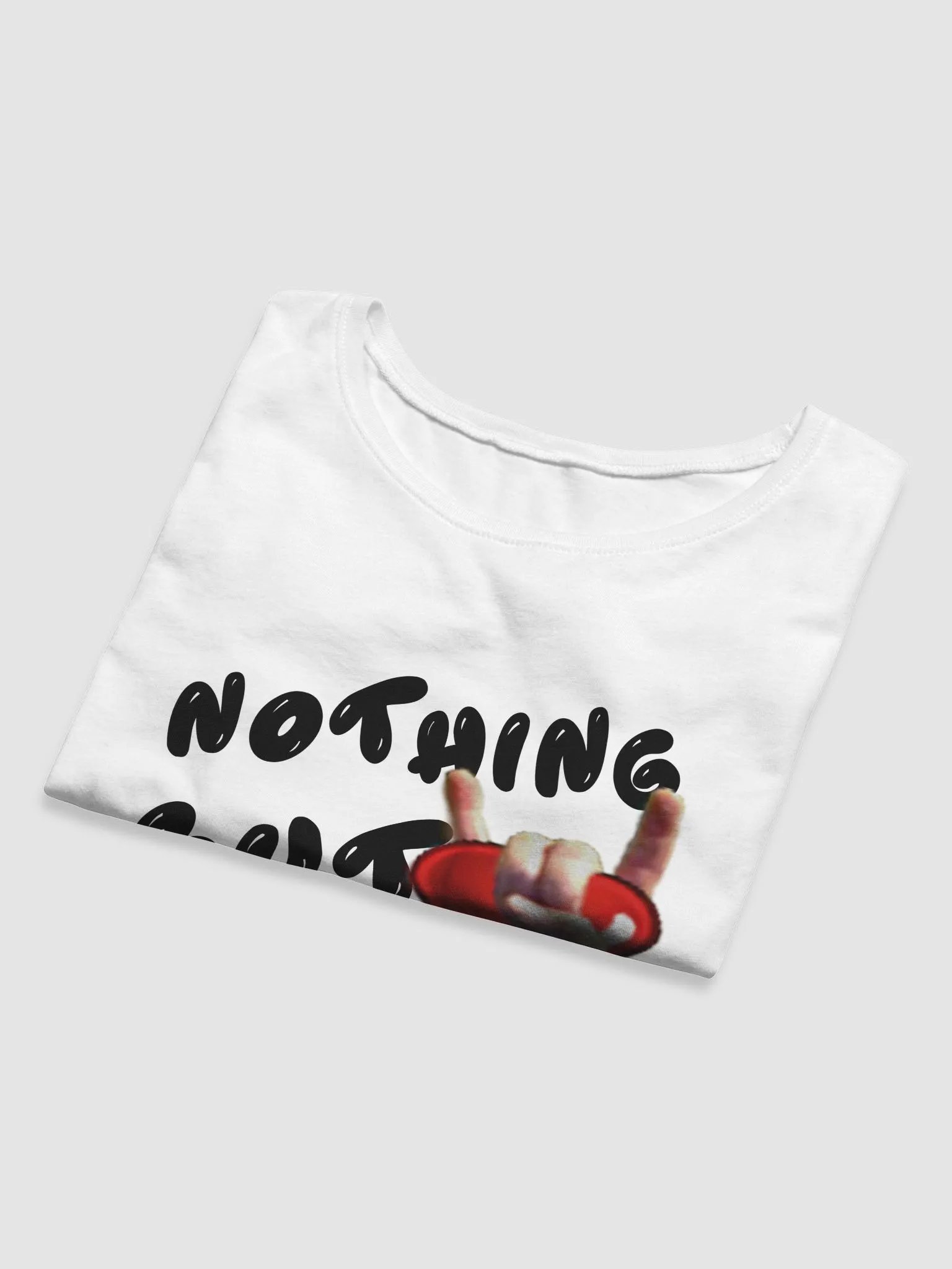 Nothing But Love - Black Text - Women's Crop Tee product image (5)