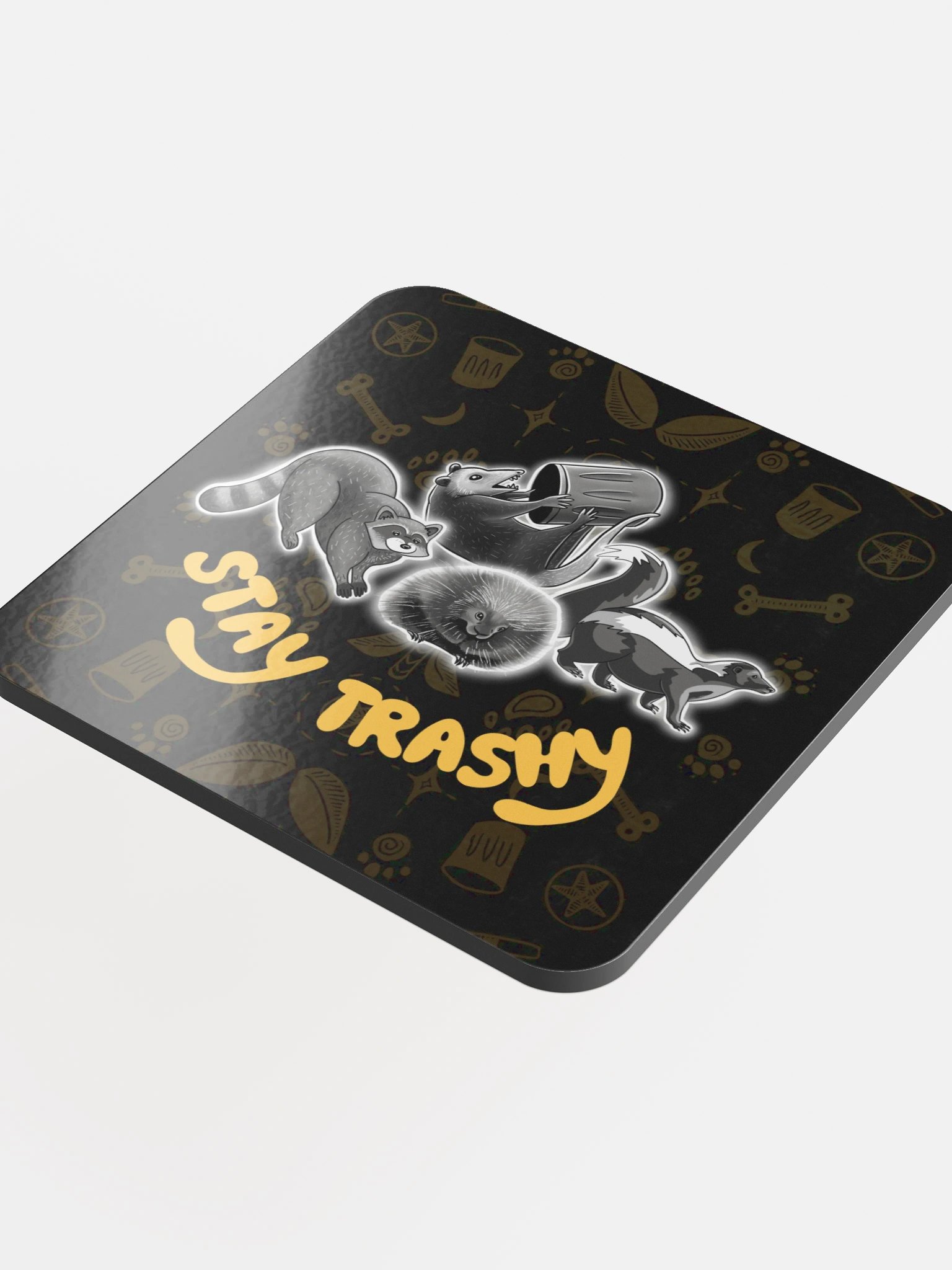 Stay Trashy Trash Friends Tarot Coaster product image (4)