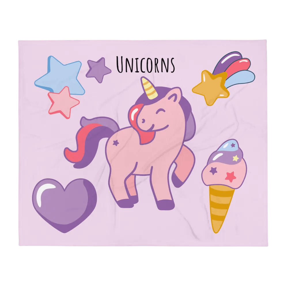 Unicorn blanket product image (1)