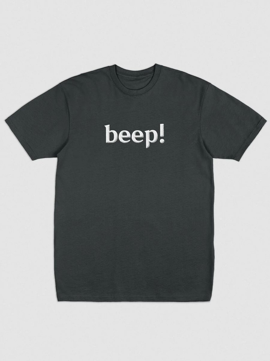Beep Shirt (Embroidered, Black) product image (2)
