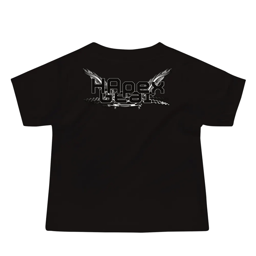 Baby Jersey Short Sleeve Tee - Black HApex Gear White Logo product image (3)