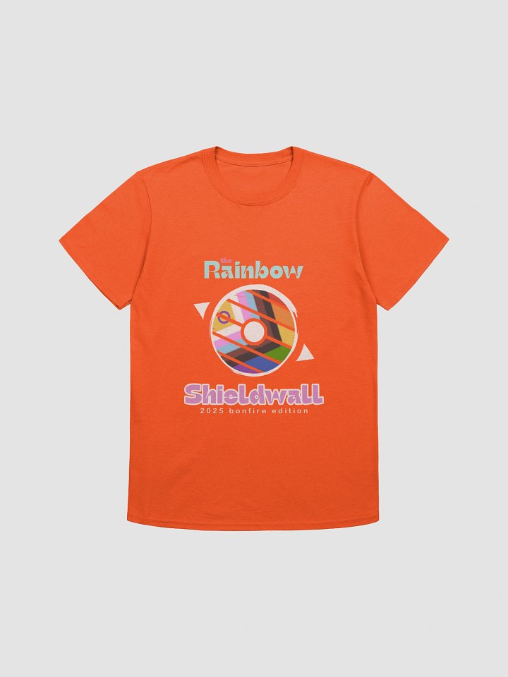 Rainbow Shieldwall Unisex Tee 2025 Bonfire Edition product image (4)