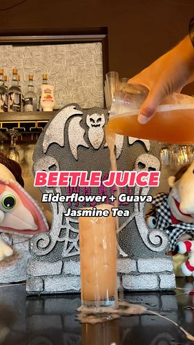 Enter the afterlife of flavor with our Beetlejuice Tea —where elderflower, guava, and jasmine tea collide in a hauntingly del...