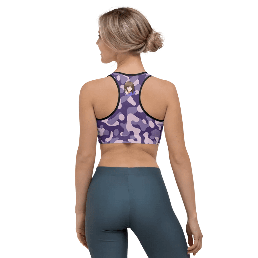 Purple Camo Nova Sports Bra product image (7)