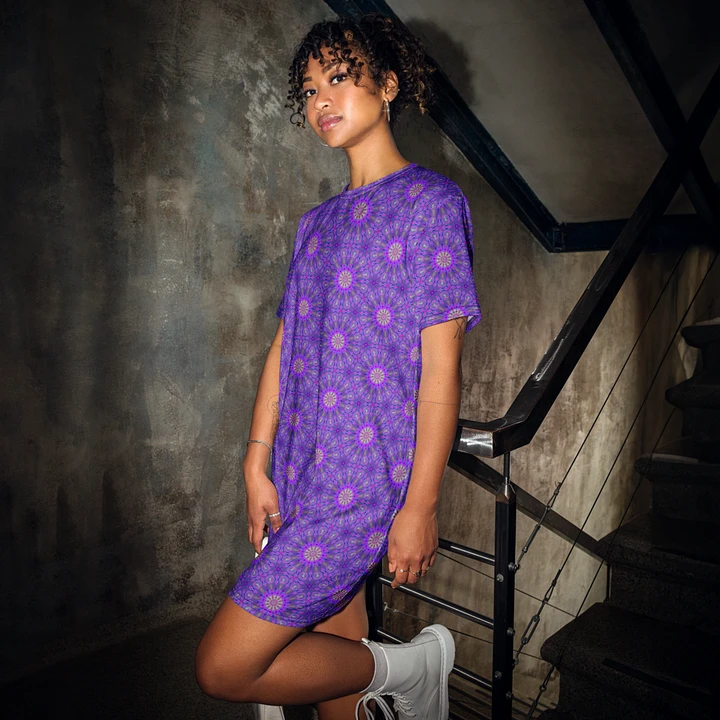 Abstract Magenta Vibes T Shirt Dress product image (1)