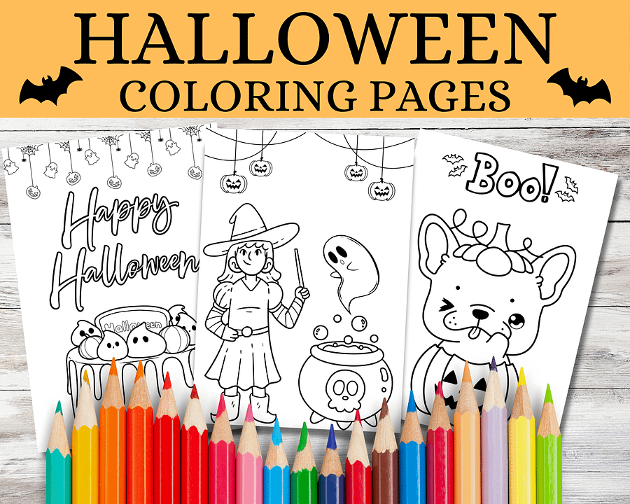 Halloween Coloring Pages product image (1)