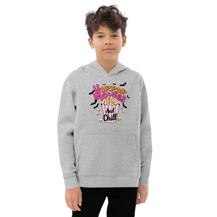 Horror Movies and Chill Popcorn Youth Pullover Fleece product image (3)
