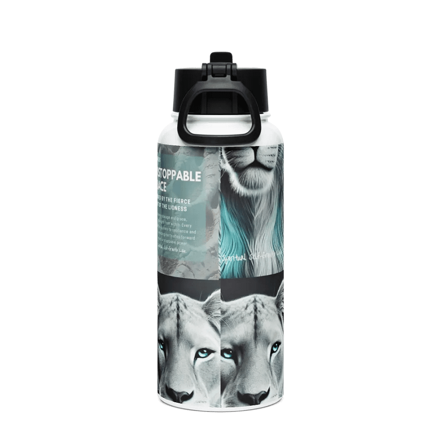 "Unstoppable Grace" Lioness Stainless Steel Water Bottle – A Tribute to Fierce Feminine Power product image (2)