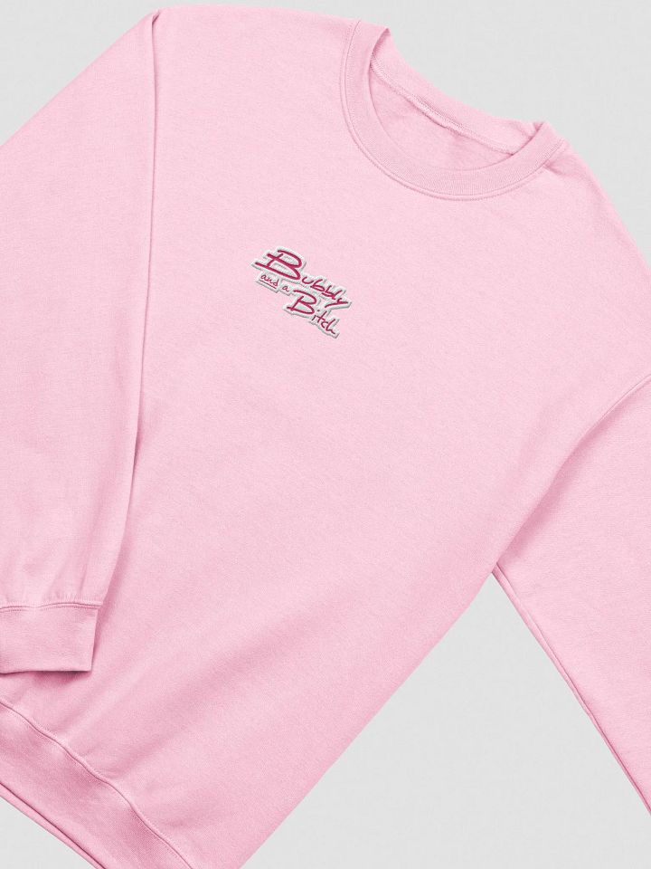 Bubbly and a B*tch embroidered crewneck (monochrome pink) product image (1)