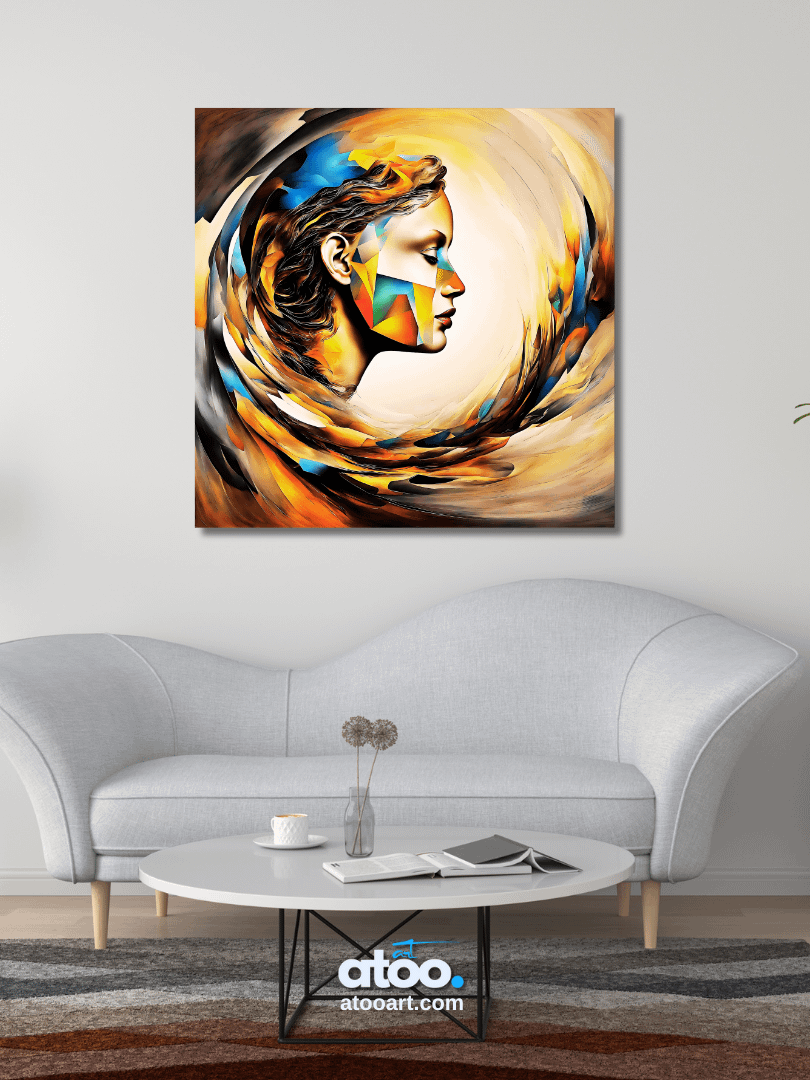 Understanding Women | Vortex of Thought | Canvas Artistic Painting product image (5)