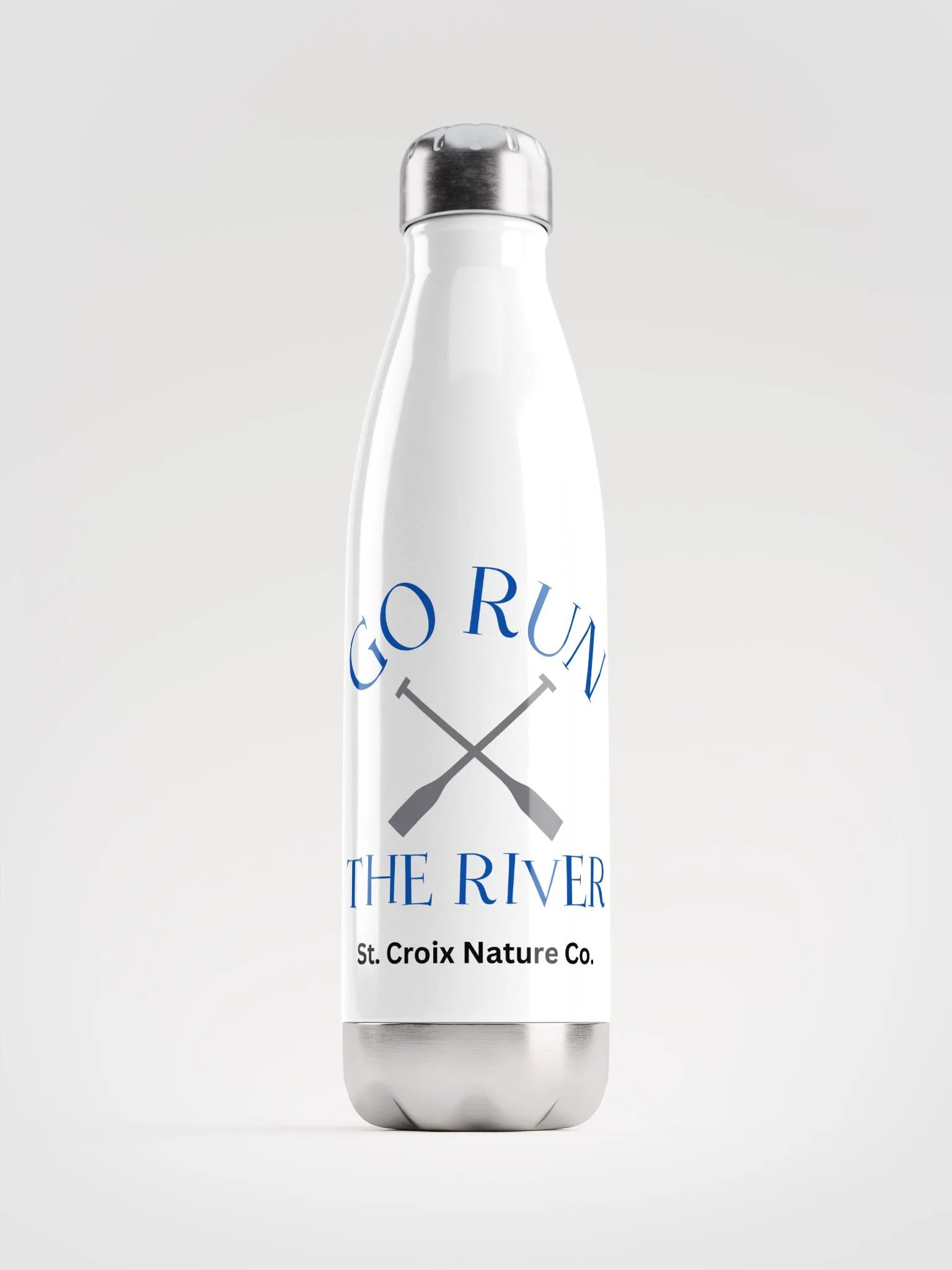 Go Run The River - Stainless Steel Water Bottle product image (1)