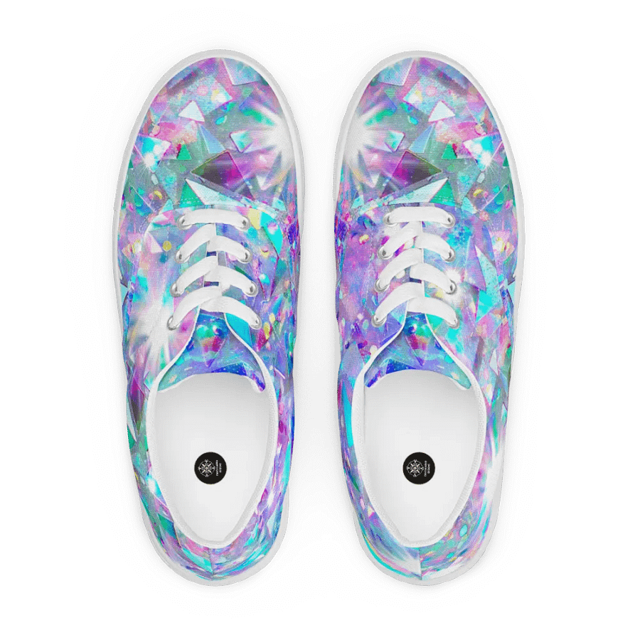 Crystal explosion effect womens canvas shoes product image (4)