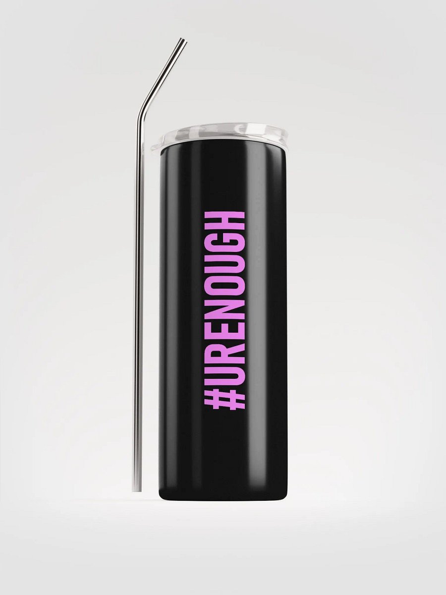 20 oz #URENOUGH - High Grade Travel Tumbler with Straw - pink product image (1)