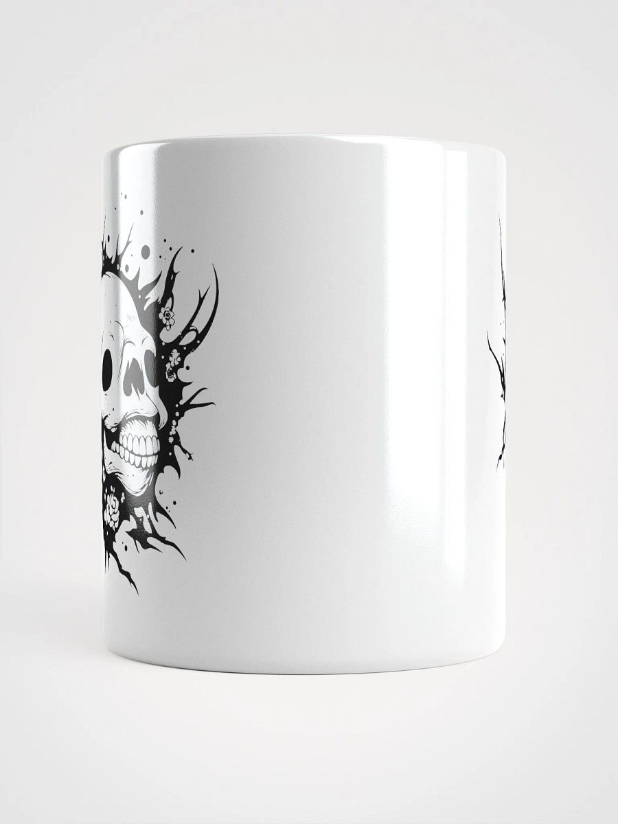 Skull with Floral Pattern Two-Tone Coffee Mug product image (13)