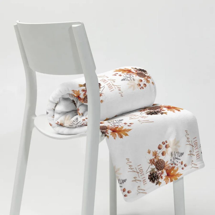 I Love Fall Most of All Blanket product image (8)