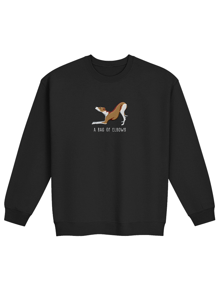 A Bag of Elbows Sweatshirt (Embroidered) of an Italian Greyhound(Tan & White) product image (4)