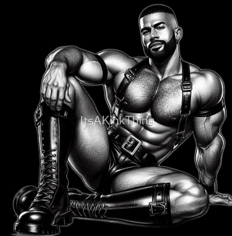 Gay Brazilian Leather Bar Pride Graphic Design product image (1)