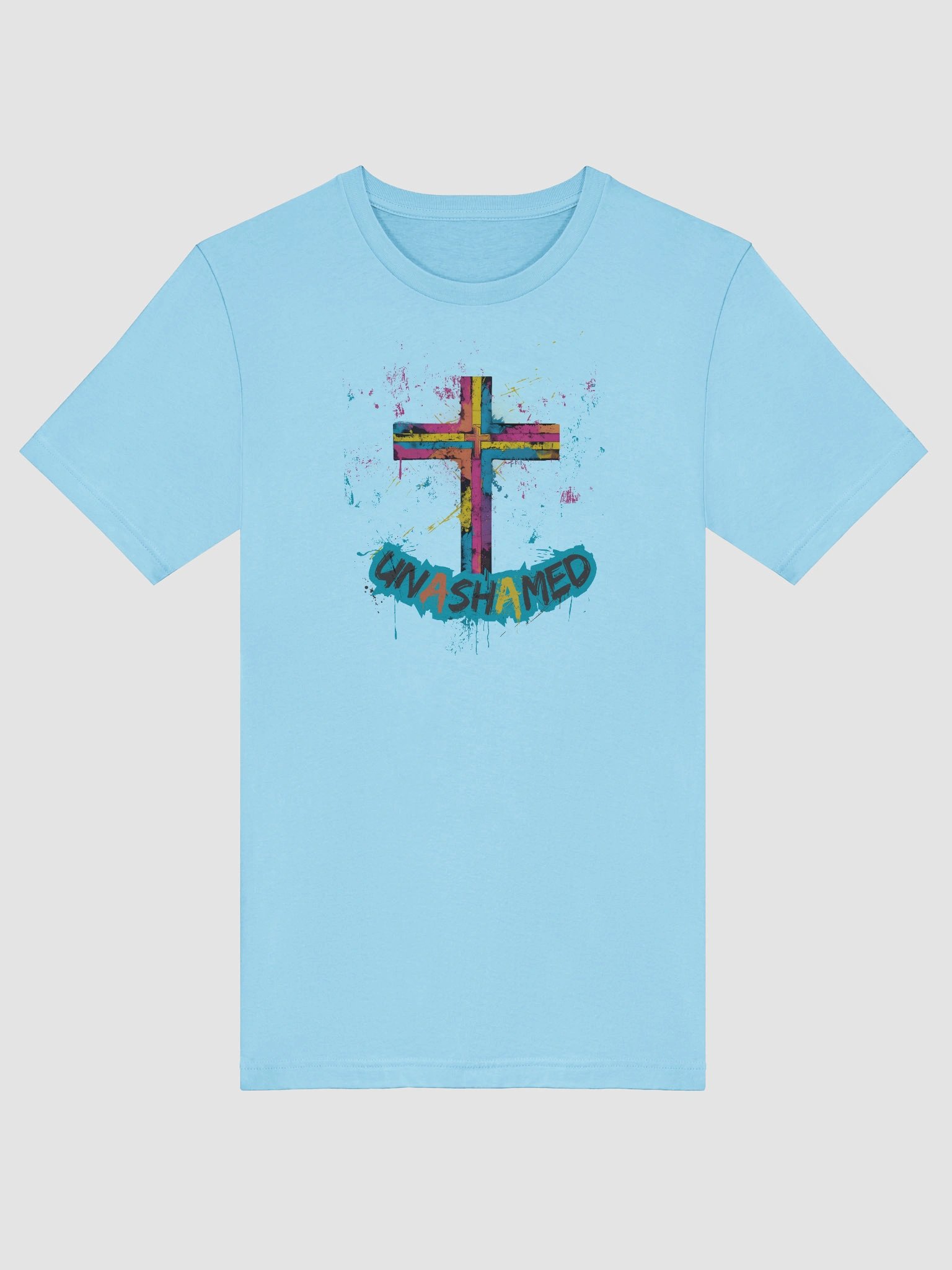 Unashamed Ro 1:16 Cross T-Shirt - Unisex Bella & Canvas fit product image (43)