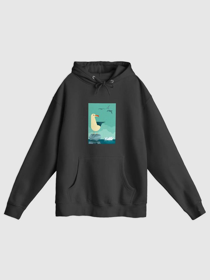 Minimalist Seagull On A Rock Hoodie product image (4)